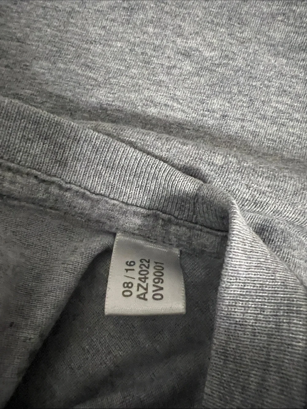 adidas Grey Skateboarding Tee with Maroon 'Official' Graphic